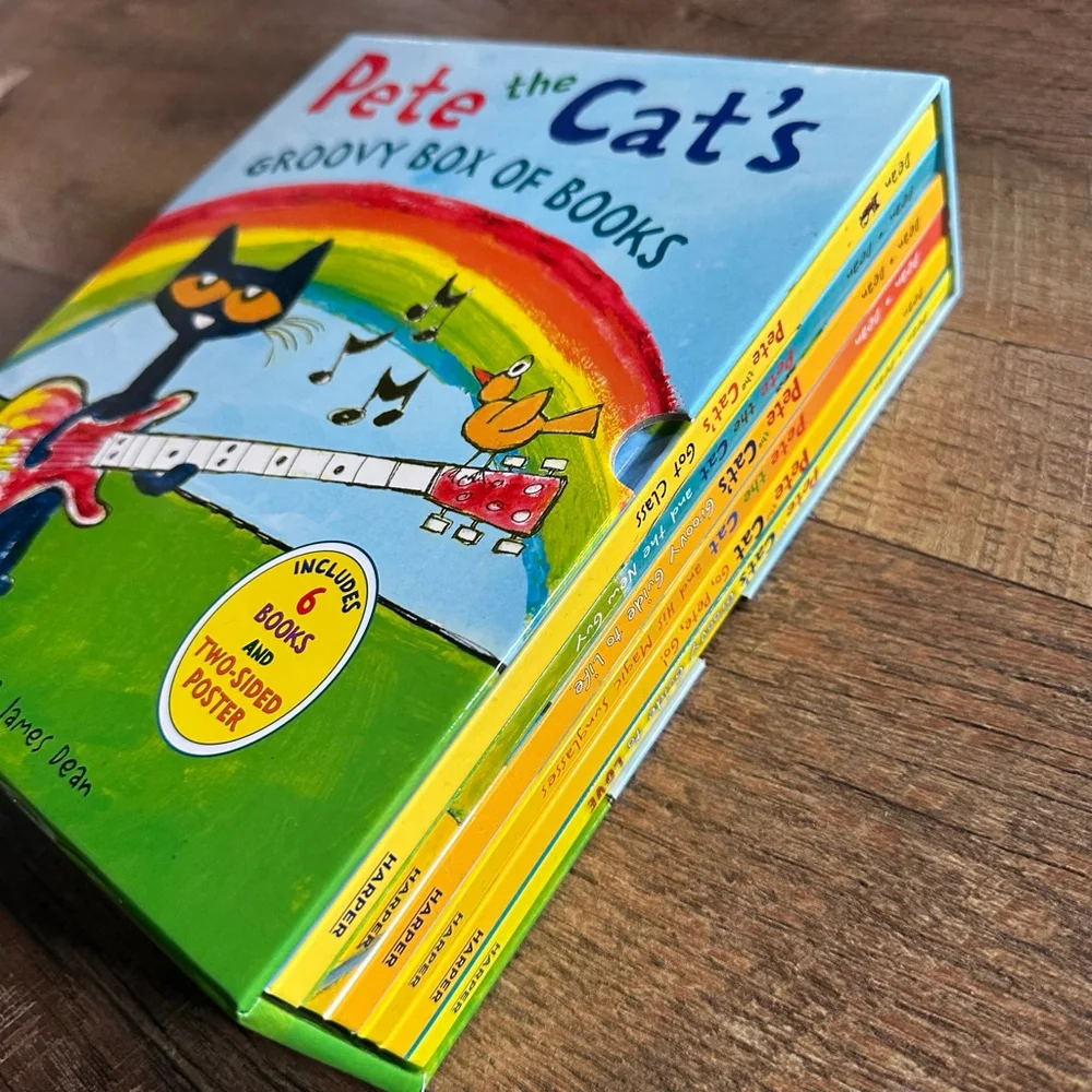 HarperCollins Pete the Cat's Groovy Box of Books set